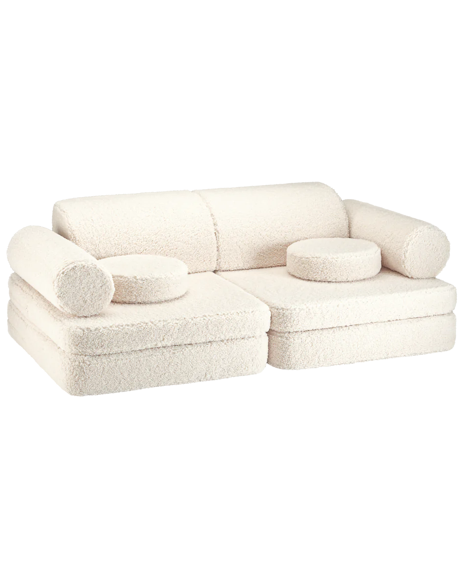 WIGIWAMA vaikiška sofa Cream White Settee