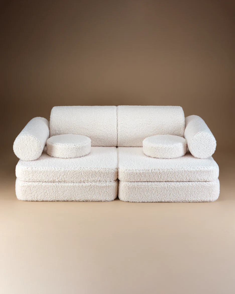 WIGIWAMA vaikiška sofa Cream White Settee