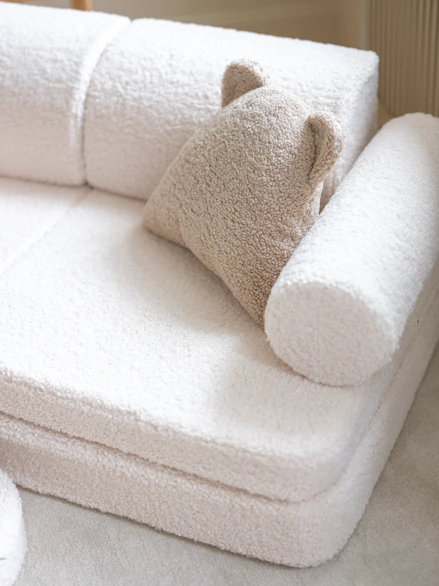 WIGIWAMA vaikiška sofa Cream White Settee
