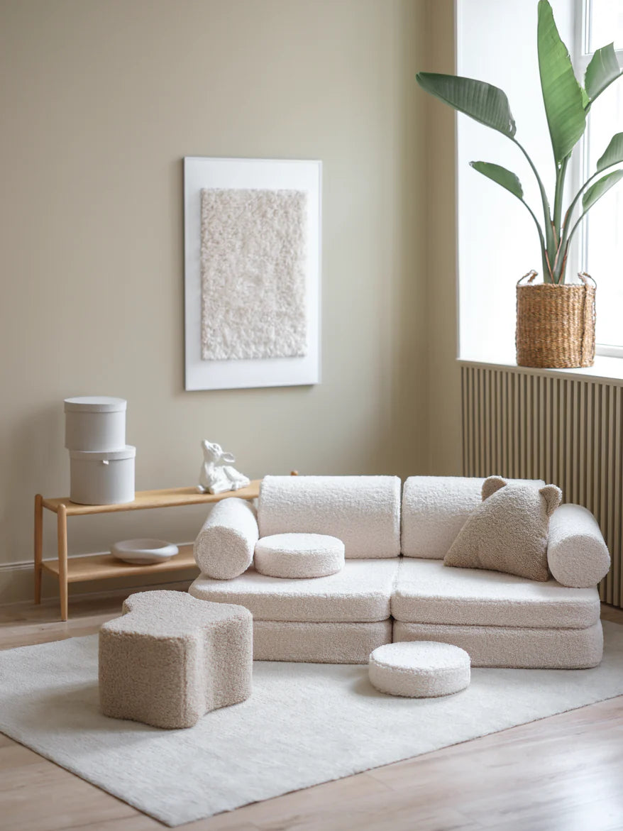 WIGIWAMA vaikiška sofa Cream White Settee