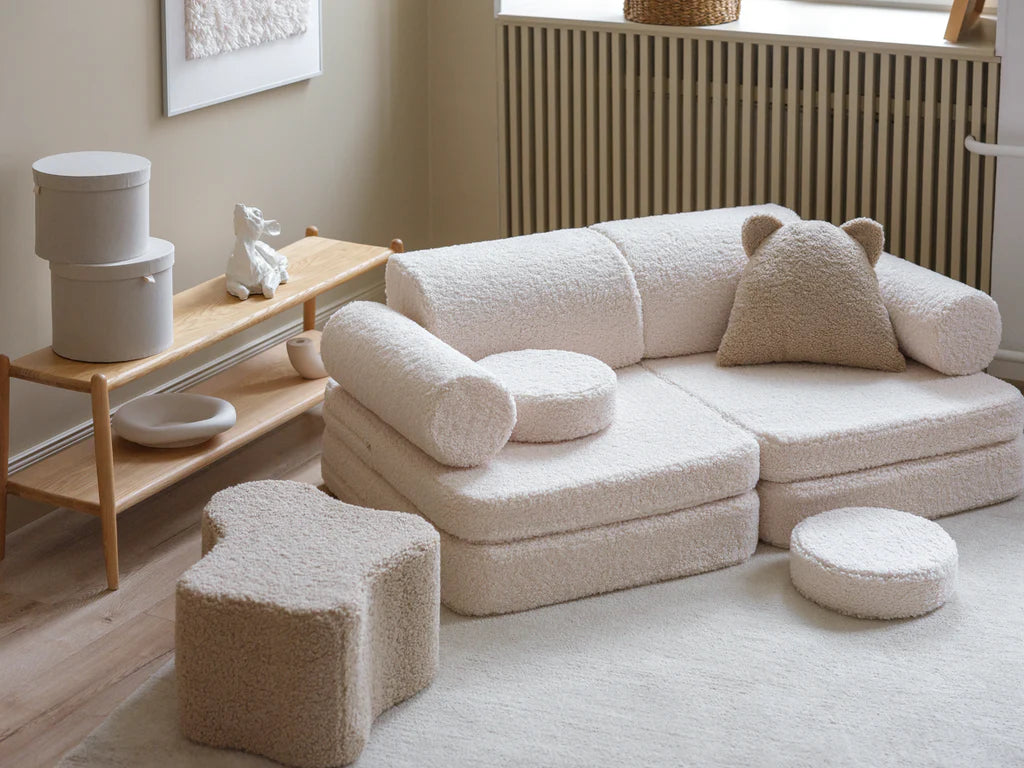 WIGIWAMA vaikiška sofa Cream White Settee