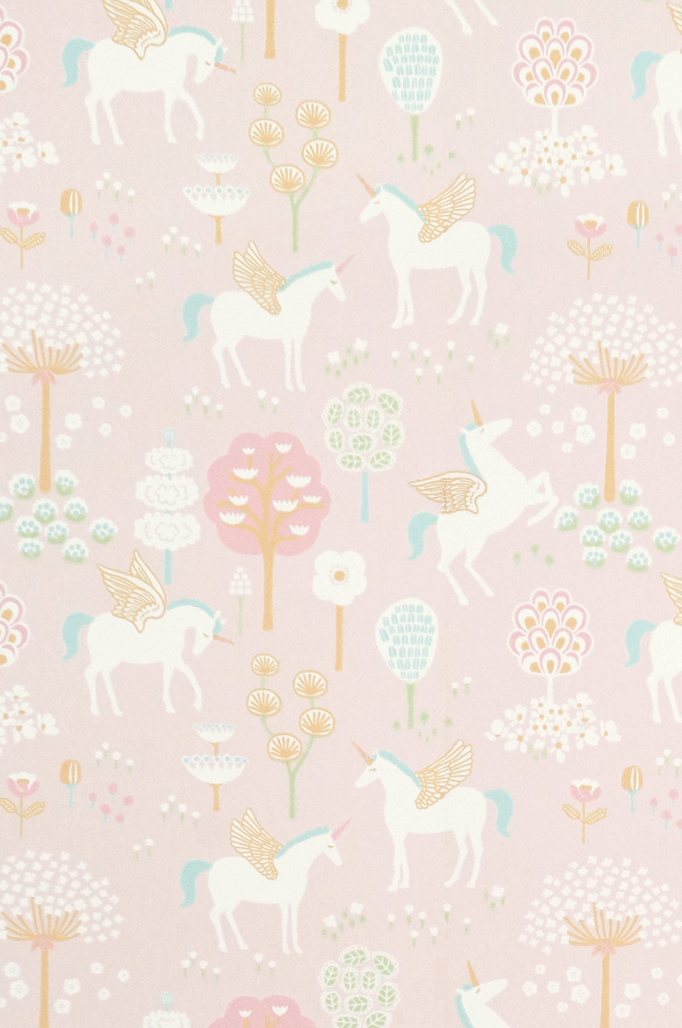Majvillan tapetai TRUE UNICORNS PINK