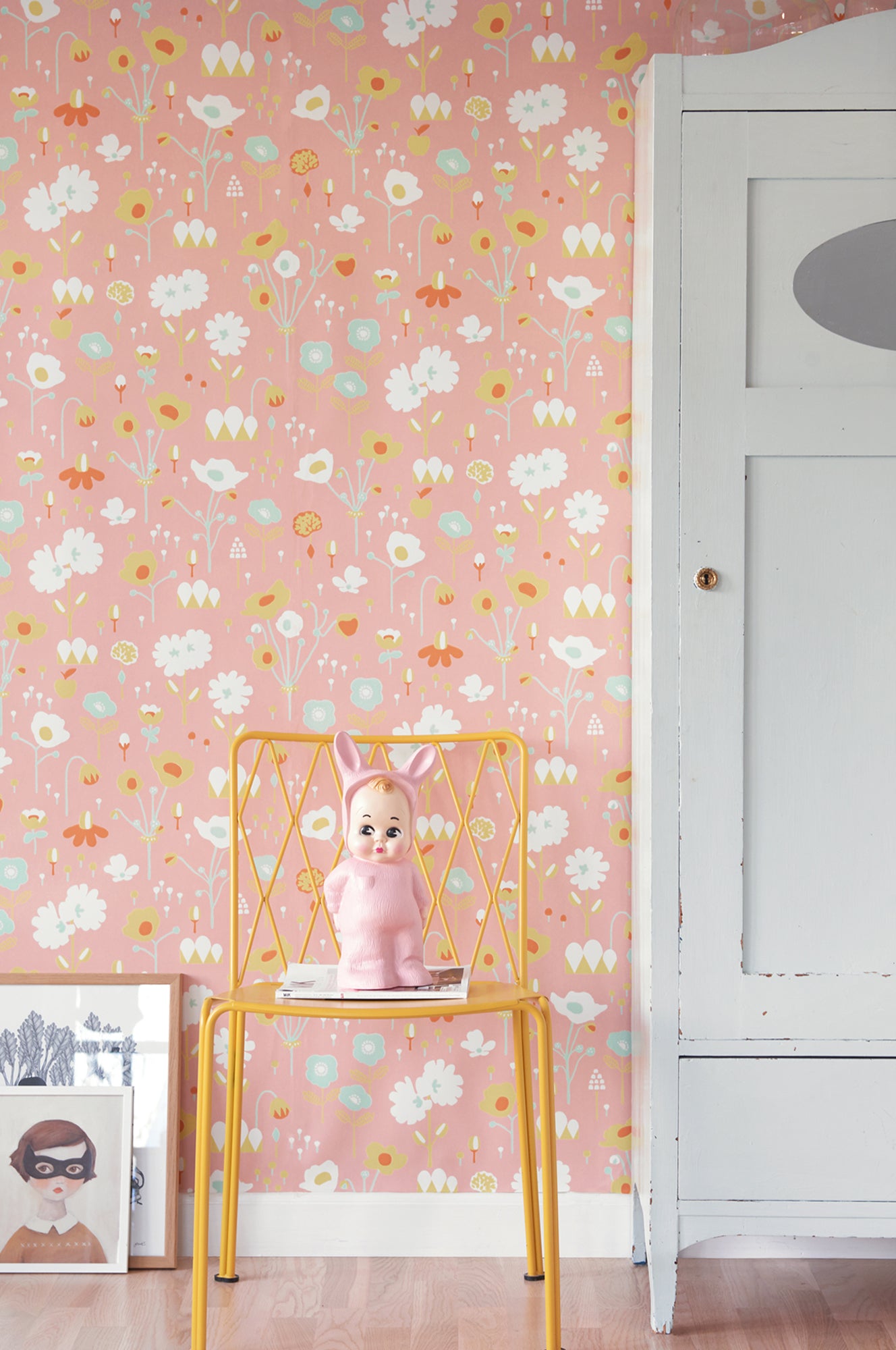 Majvillan tapetai BAMBU BLOOM PINK