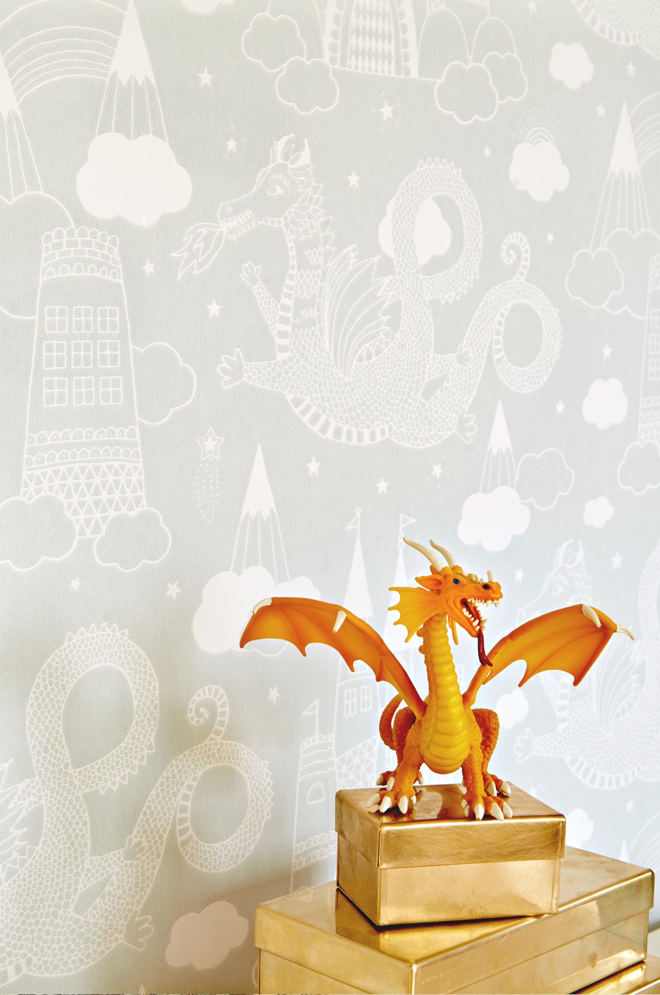 Majvillan tapetai DRAGON SKY GREY