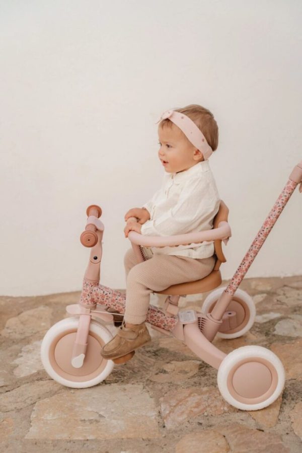 Little Dutch 4 in 1 triratukas su rankena FAIRY FLORAL
