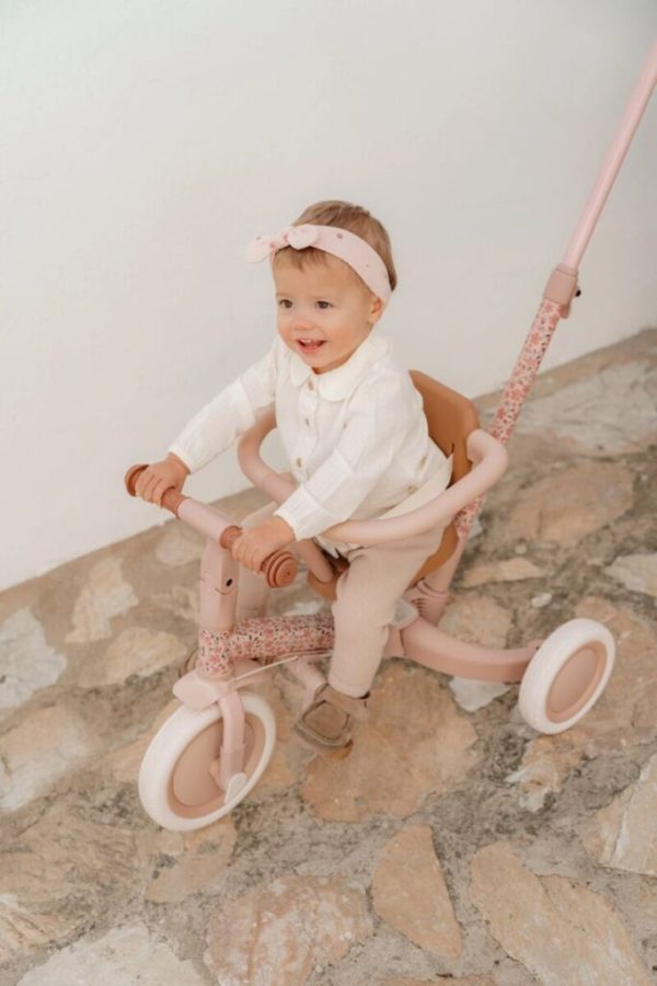 Little Dutch 4 in 1 triratukas su rankena FAIRY FLORAL