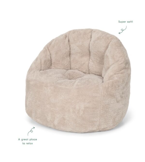 Little Dutch vaikiškas fotelis TEDDY SOFT BEIGE