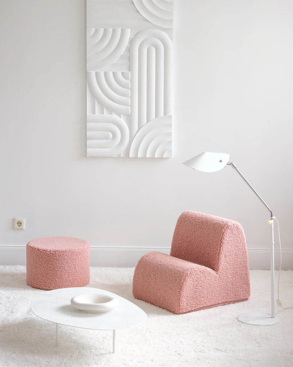 WIGIWAMA apvalus pufas Guava Pink