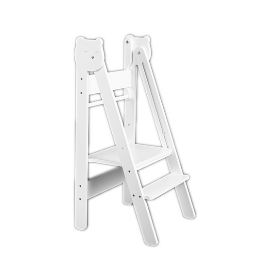 Sulankstomas Montessori bokštelis, baltas