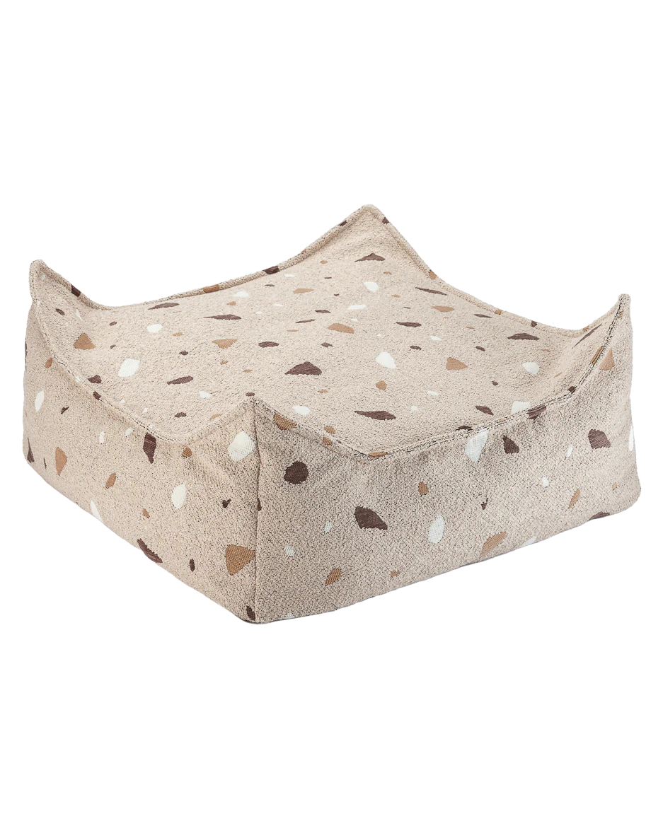 WIGIWAMA kvadratinis pufas Terrazzo Sand