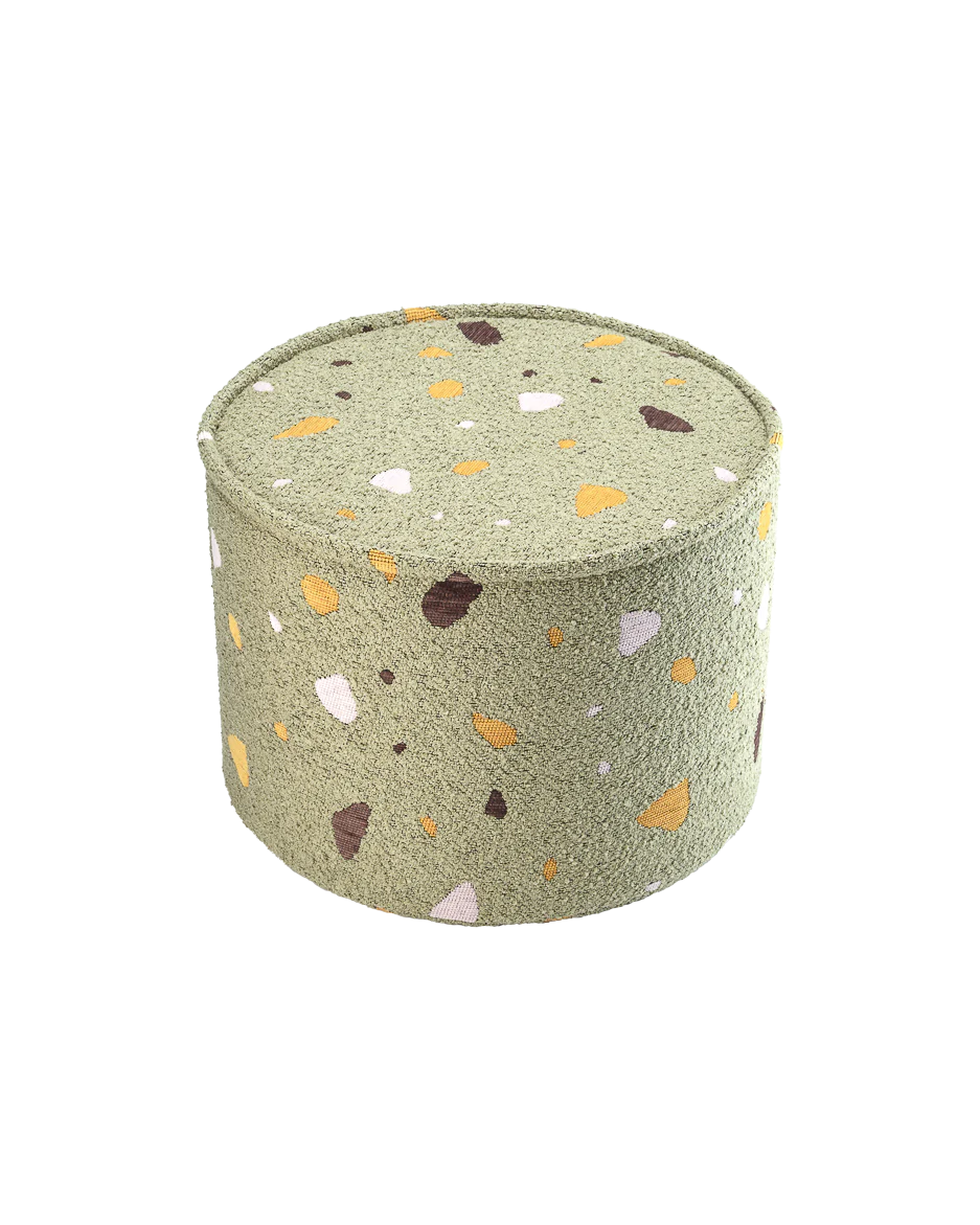WIGIWAMA apvalus pufas Terrazzo Moss