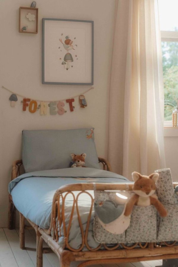 Little Dutch patalynės komplektas DENIM BLUE, 110×140 cm + 40×60cm