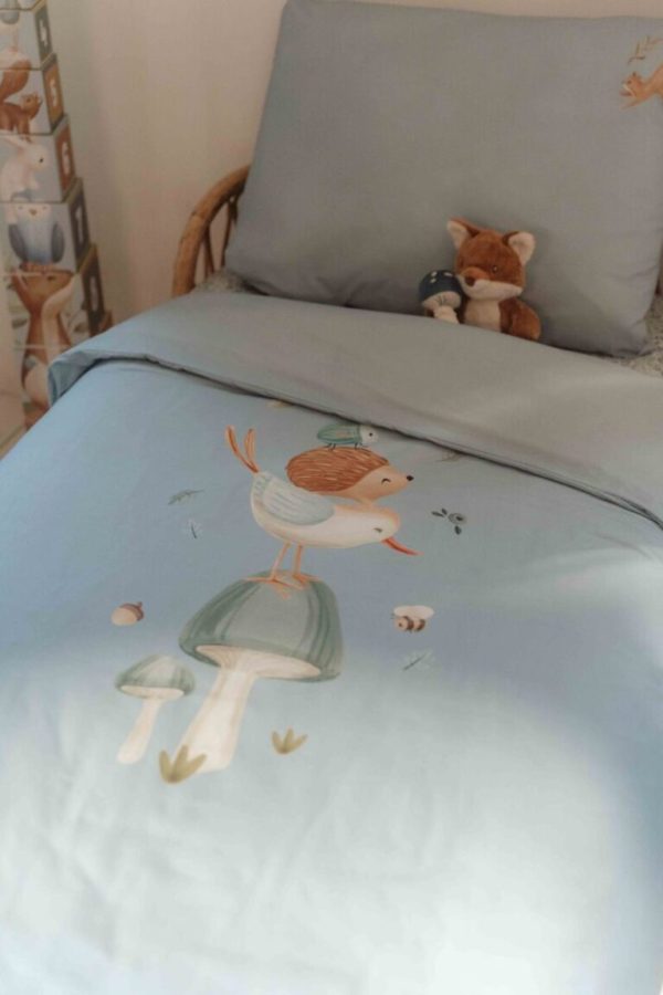 Little Dutch patalynės komplektas DENIM BLUE, 110×140 cm + 40×60cm