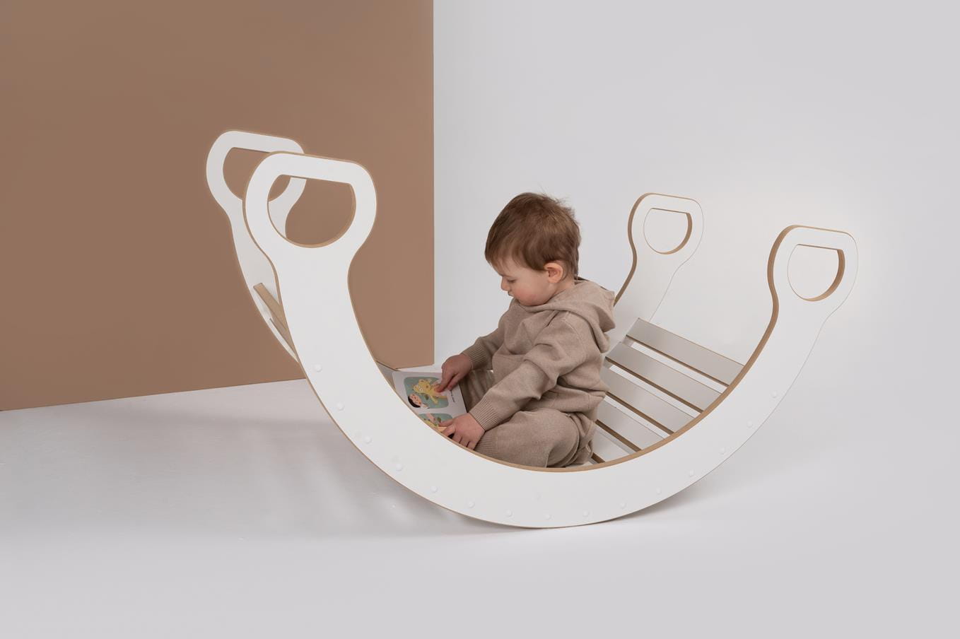 Montessori sūpynės ir čiuožykla/laipiojimo siena LADDER