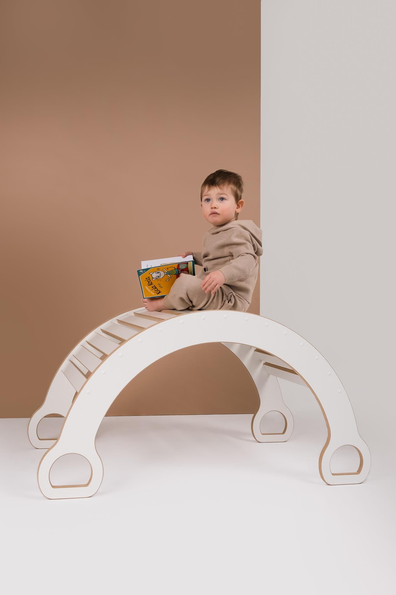 Montessori sūpynės ir čiuožykla/laipiojimo siena LADDER