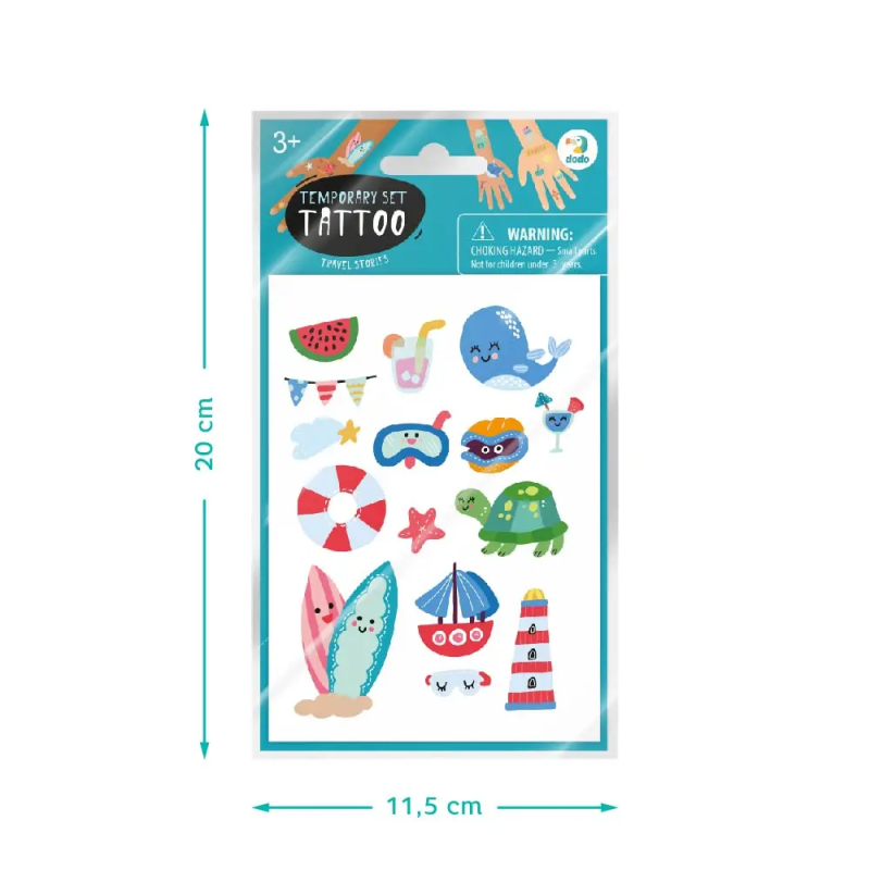Vaikiškos laikinos tatuiruotės KELIONĖS