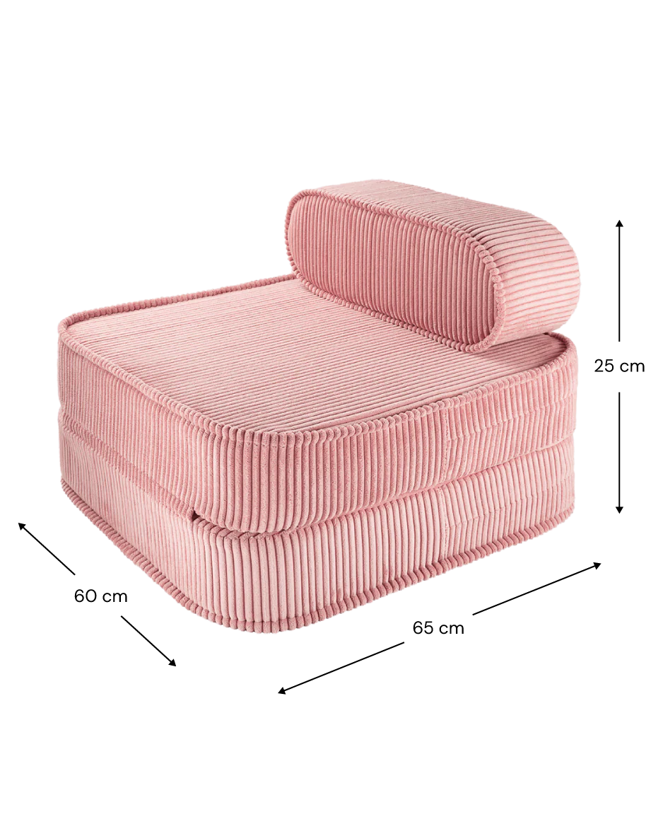 WIGIWAMA ištiesiamas fotelis Pink Mousse