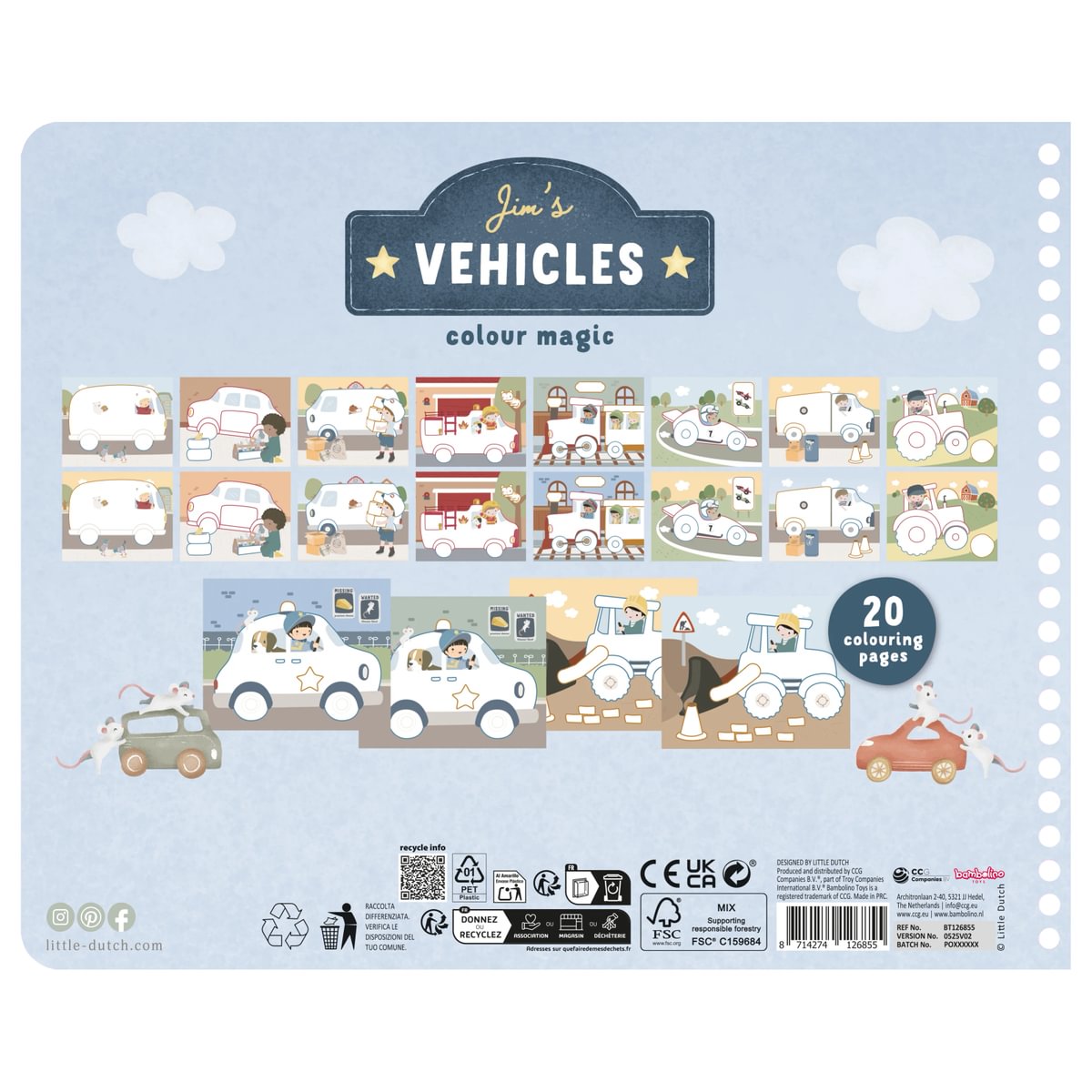 Little Dutch pieštukai JIM IR DRAUGAI