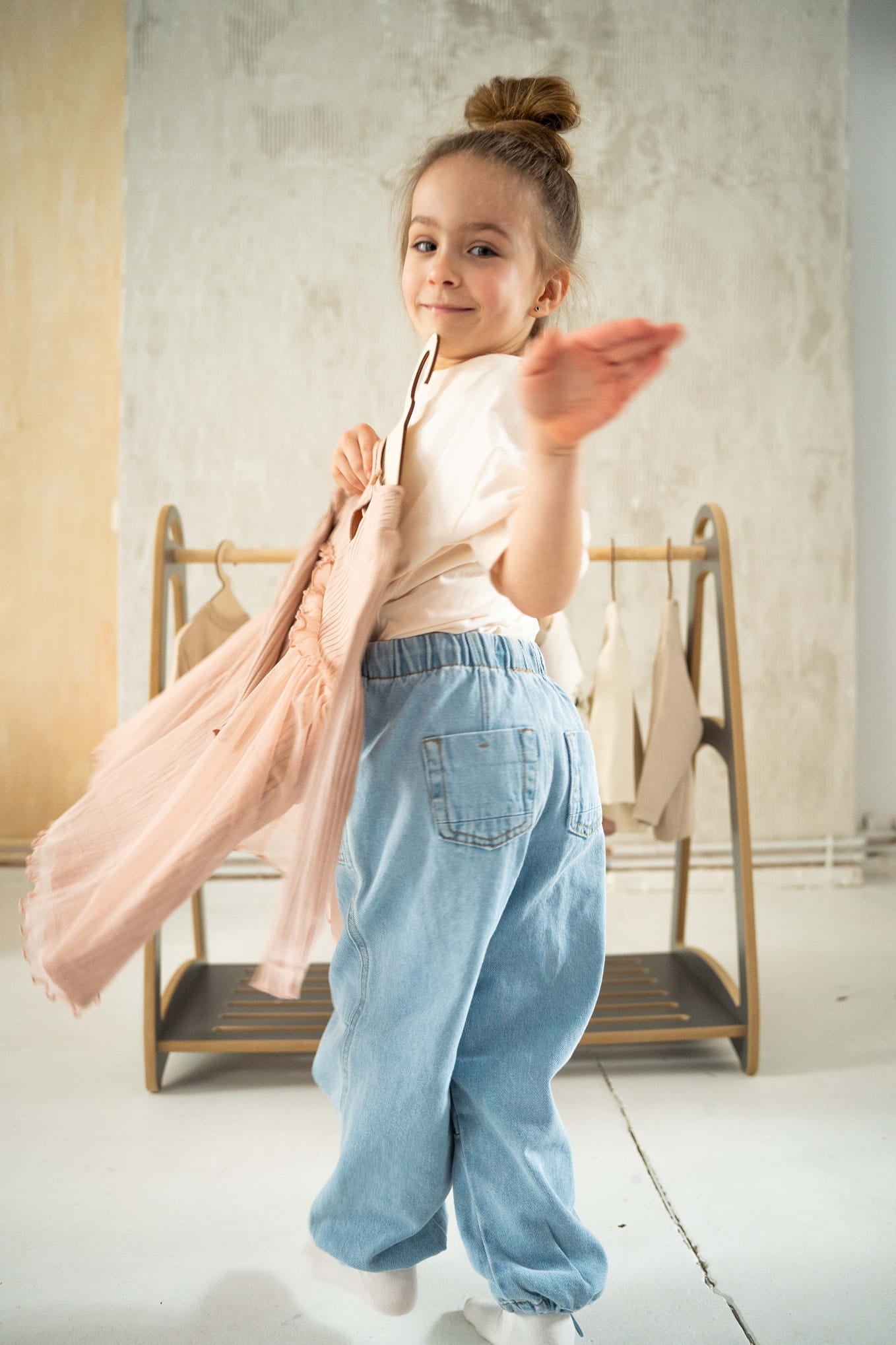 Montessori drabužių spinta MINI GREY