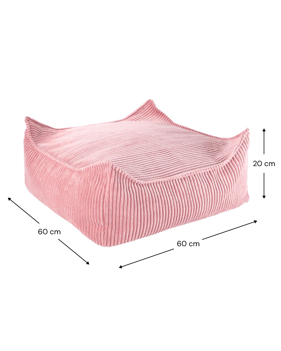 WIGIWAMA kvadratinis pufas Pink Mousse