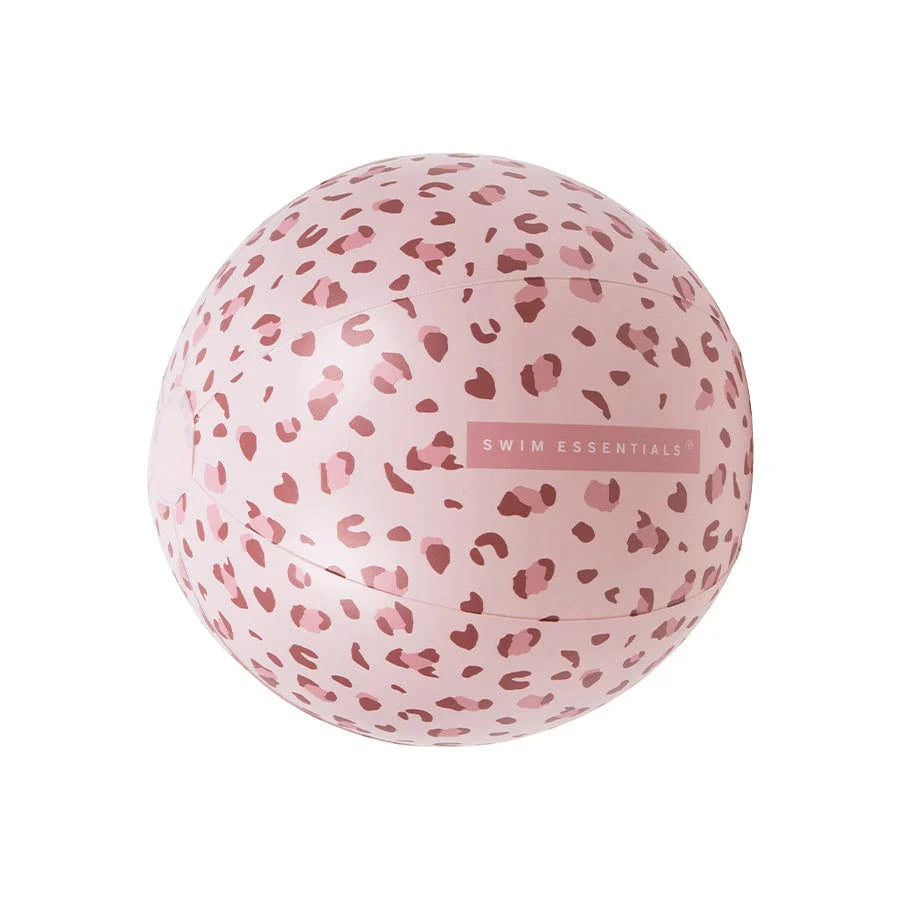 Pripučiamas paplūdimio kamuolys OLD PINK LEOPARD, Ø 51cm