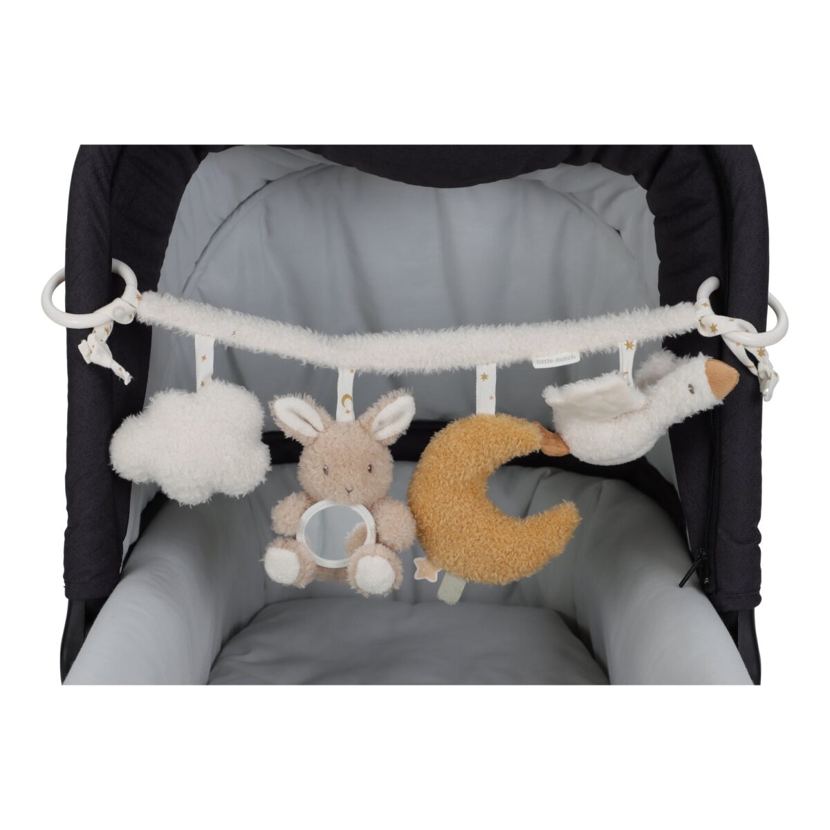 Little Dutch žaislų grandinėlė vežimėliui NEWBORN NATURALS