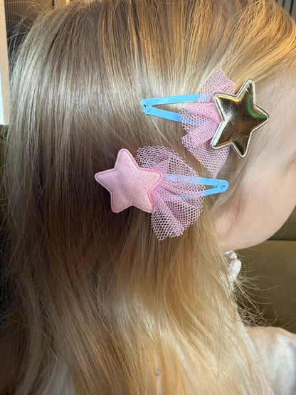 Plaukų segtukų rinkinys, ŽVAIGŽDUTĖS