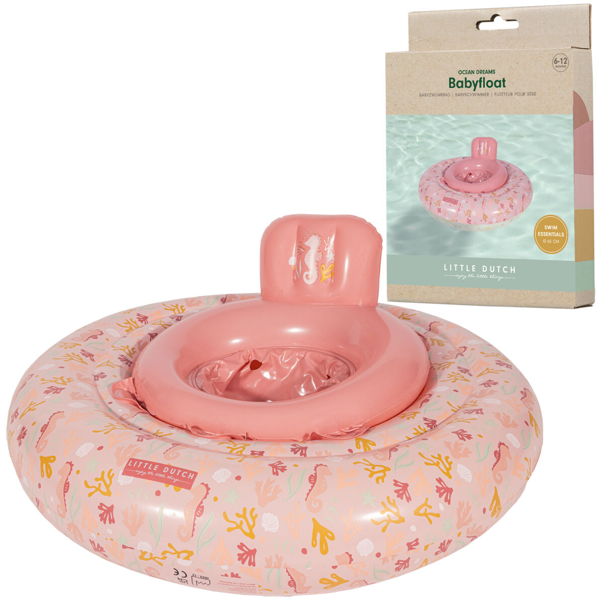 Little Dutch pripučiamas ratas OCEANS DREAMS PINK