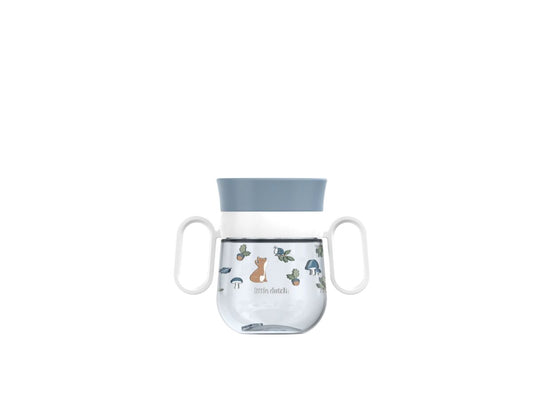 Little Dutch puodelis „Trainer“ 360° su rankenėlėmis  FOREST FRIENDS, 200 ml