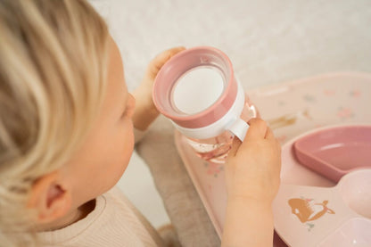 Little Dutch puodelis „Trainer“ 360° su rankenėlėmis  FAIRY GARDEN, 200 ml
