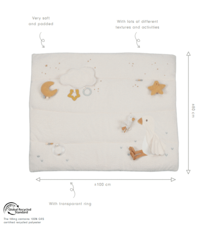 Little Dutch Lavinimo kilimėlis NEWBORN NATURALS 80×100 cm