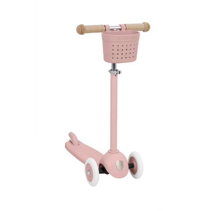 Banwood Eco paspirtukas, DUSTY ROSE su krepšeliu