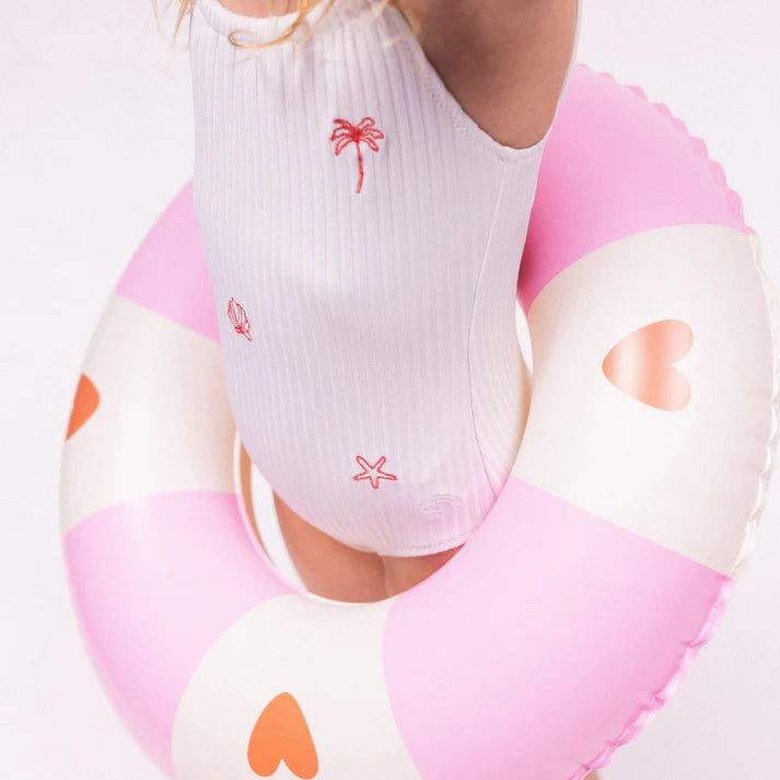 Pripučiamas ratas  PINK COZY HEARTS, Ø 55cm
