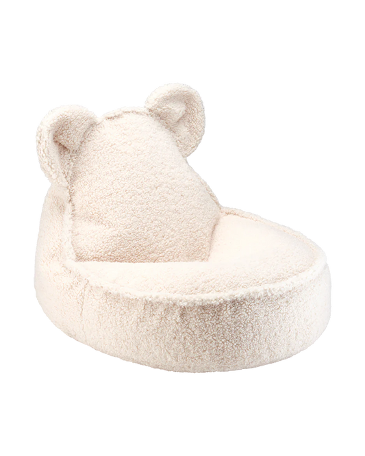 WIGIWAMA vaikiškas sėdmaišis Cream White Bear Beanbag