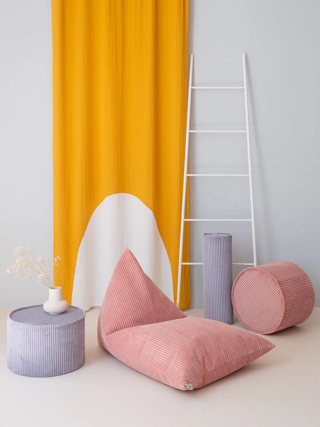 WIGIWAMA apvalus pufas Pink Mousse