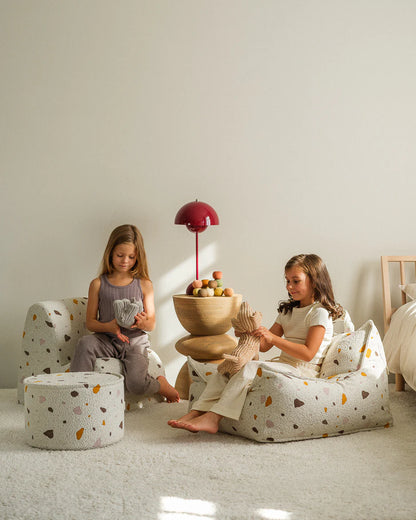 WIGIWAMA vaikiškas sėdmaišis Terrazzo Marble Beanbag