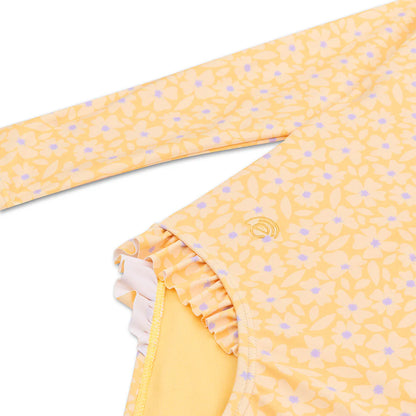 Maudymosi kostiumėlis ilgomis rankovėmis FLORISH YELLOW