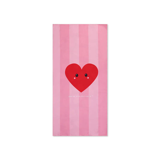 Paplūdimio rankšluostis HEARTS RED, 135x65cm