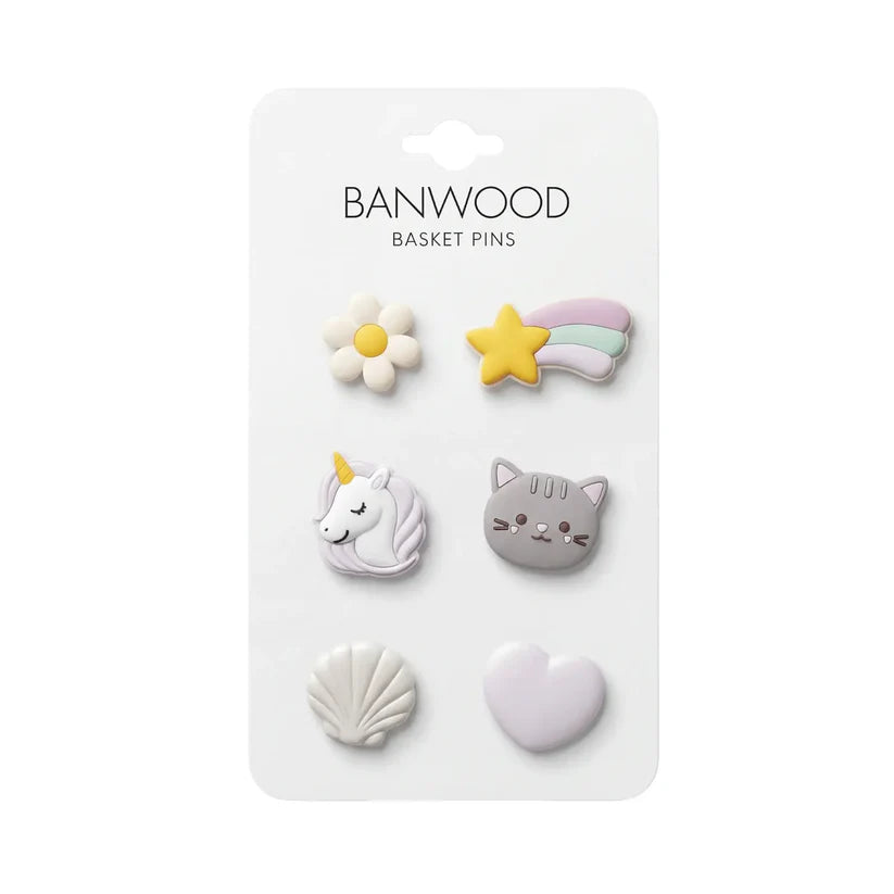 BANWOOD krepšelių smeigtukai – magija