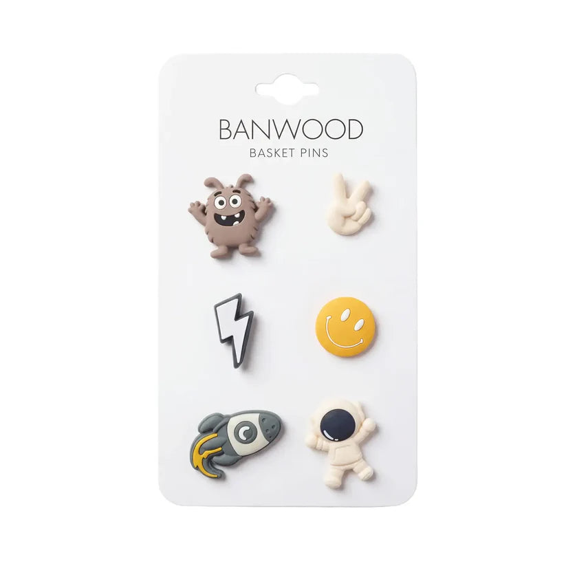 BANWOOD krepšelių smeigtukai – kosmosas