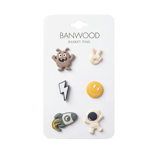 BANWOOD krepšelių smeigtukai – kosmosas