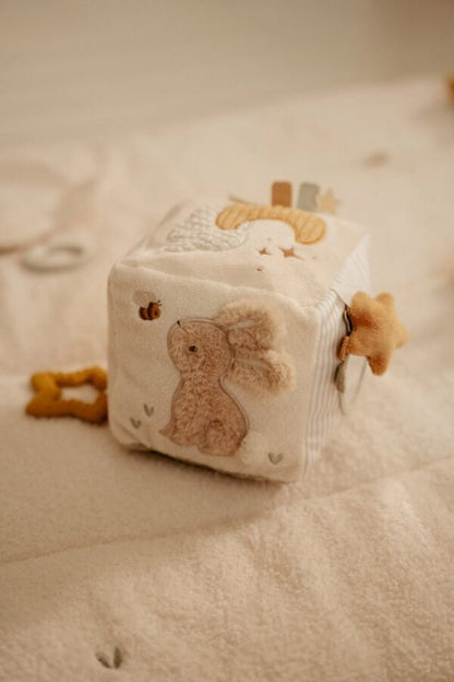 Little Dutch Minkštas lavinamasis kubas NEWBORN NATURALS
