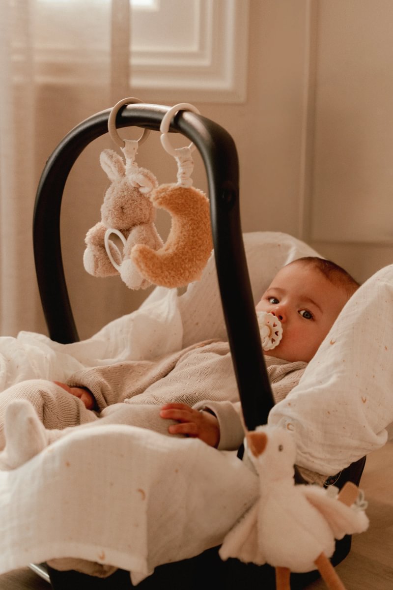 Little Dutch pakabinamų žaislų rinkinys NEWBORN NATURALS