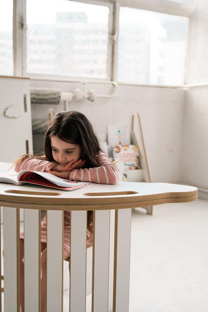 3in1 Montessori supynių su rankenomis, čiuožyklos ir laipiojimo sienos rinkinys CLOUDS BIG