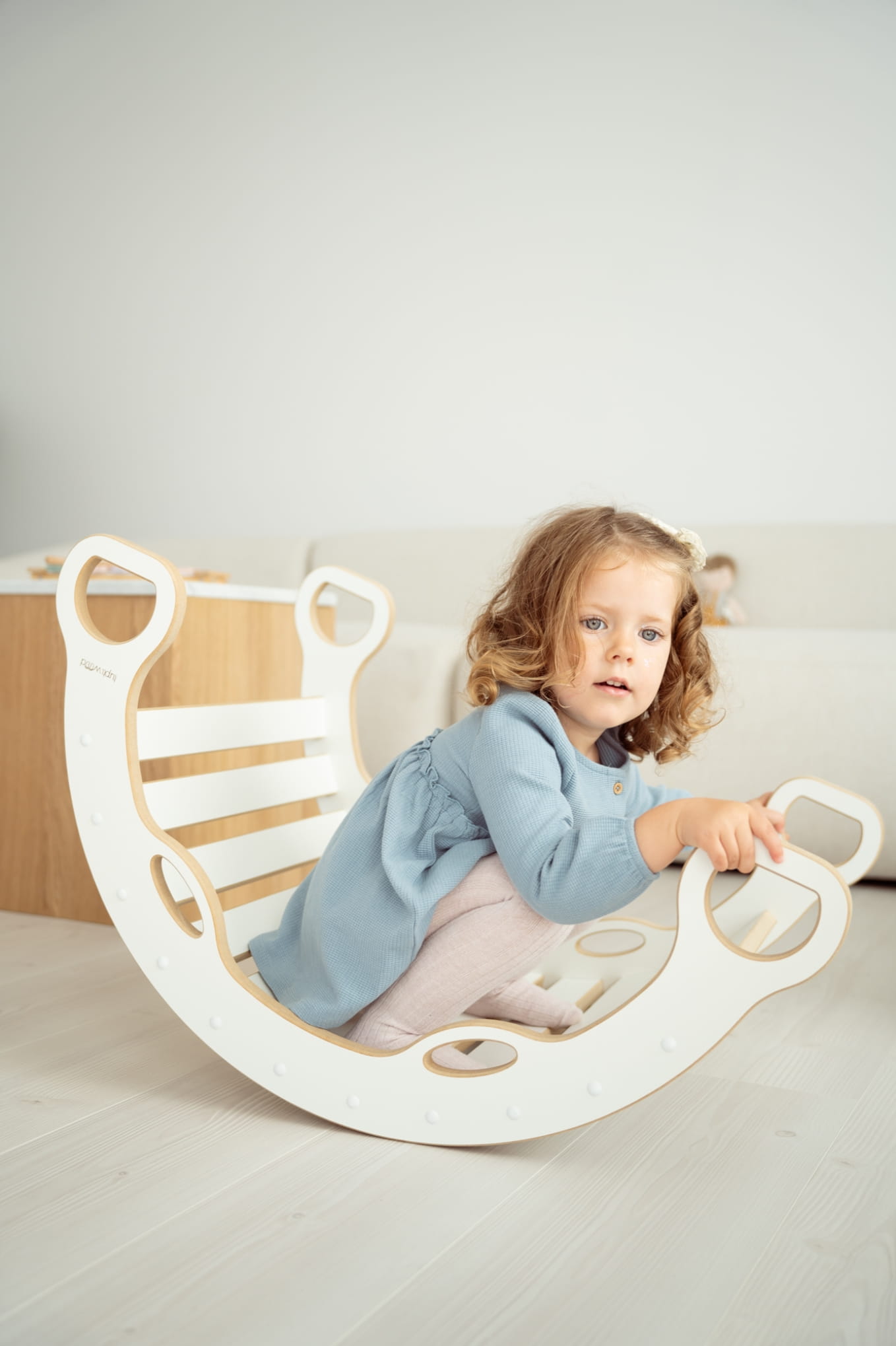 Montessori sūpynės ir čiuožykla/laipiojimo siena SMALL LADDER