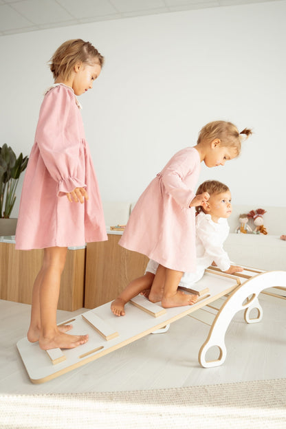 Montessori sūpynės ir čiuožykla/laipiojimo siena SMALL LADDER