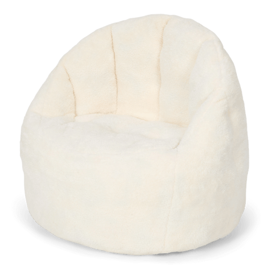 Little Dutch vaikiškas fotelis TEDDY SOFT WHITE