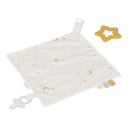 Little Dutch kūdikio migdukas su kramtukais ir čiulptuko laikikliu NEWBORN NATURALS