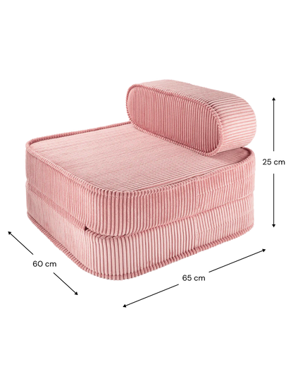 WIGIWAMA ištiesiamas fotelis Pink Mousse