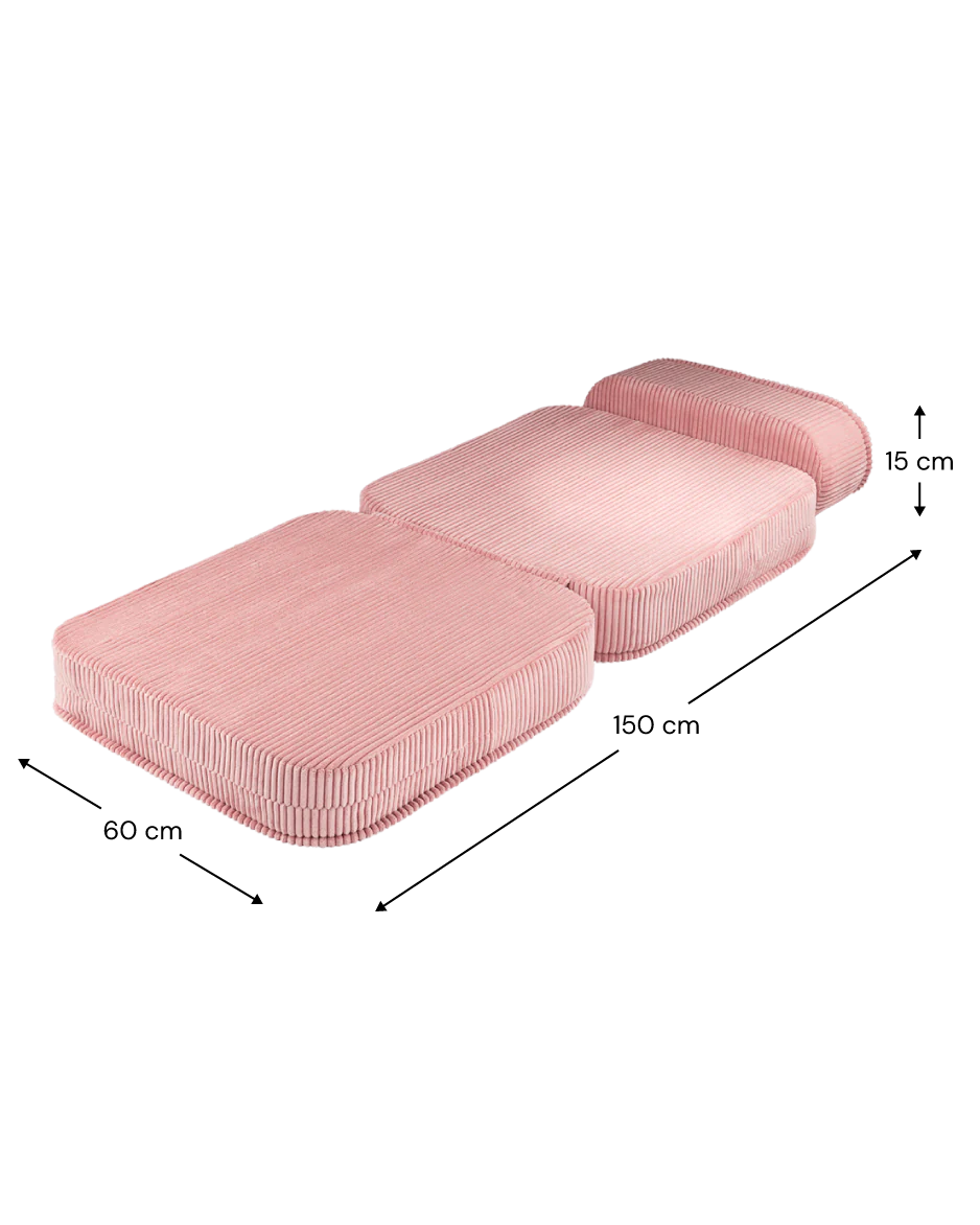 WIGIWAMA ištiesiamas fotelis Pink Mousse